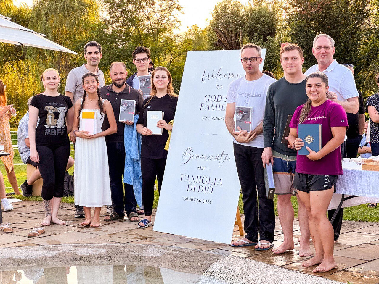 On June 30, we welcomed 9 precious people into God's family.